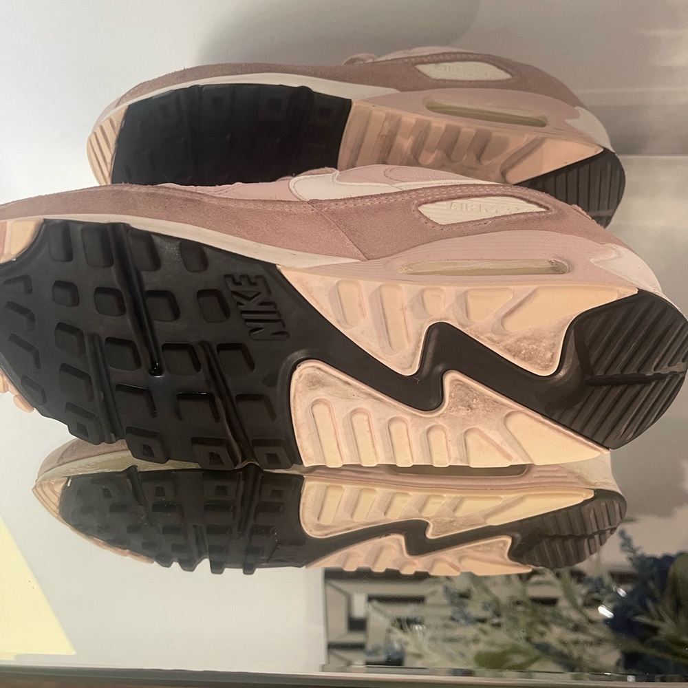 Nike Pink and Cream Athletic Shoes with Rugged Sole